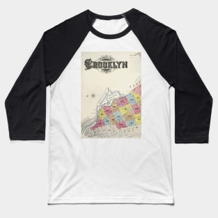 Brooklyn Map Baseball T-Shirt